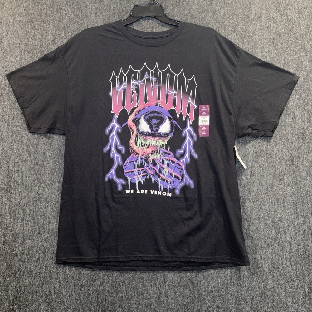 Marvel Venom We Are Venom Black Graphic Print Men's 2XLarge T-Shirt Cotton